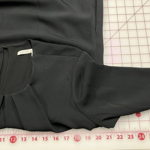 RACHAEL ROY NWT Minimalist Long SLV Black Sheath/Swing Career/Party Dress SZ XL - Picture 15 of 16